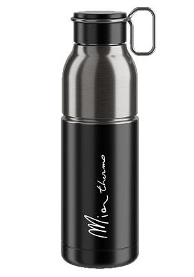Фляга велосипедная из нержавеющей стали Elite Mia Termo 12/24ч / 550мл / Черный
