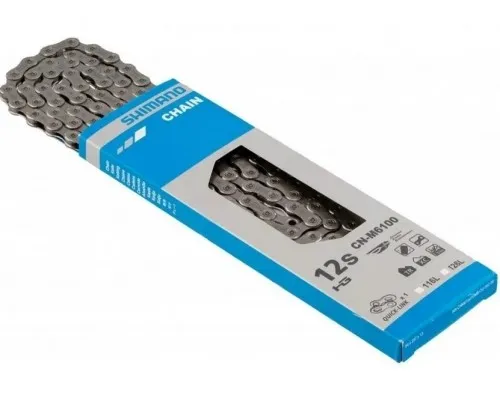 Цепь Shimano Deore, M6100, 12ск, 116 зв., с замком