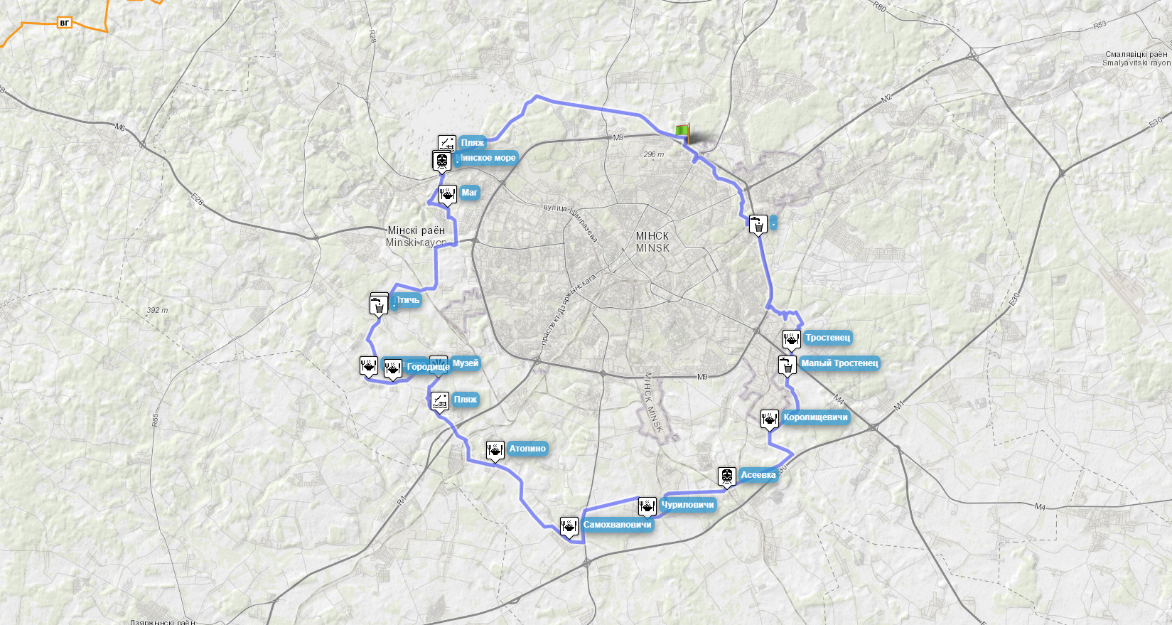 Велосипедный тур  Минская Кругосветка 108+