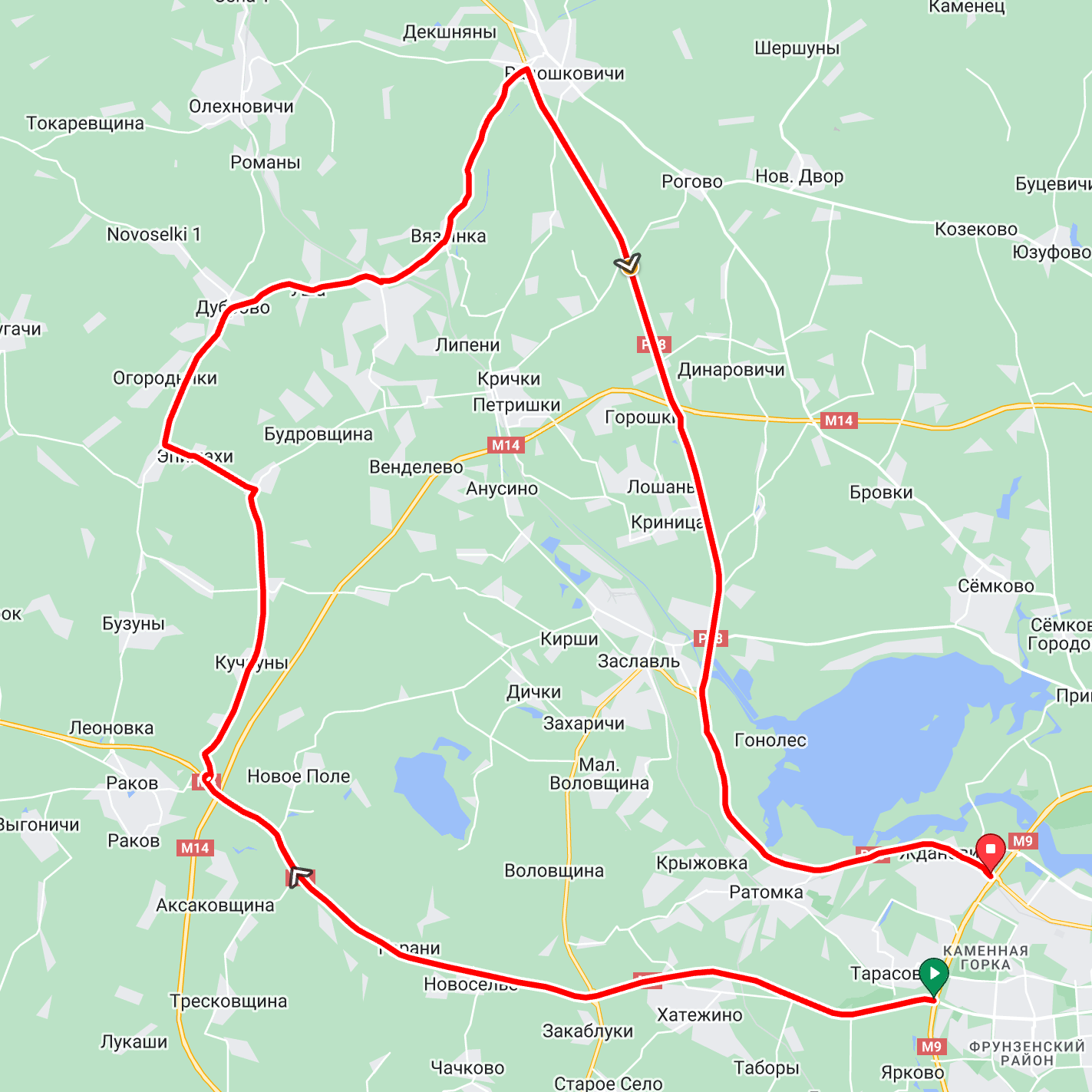 1st On-Bike Route 85km