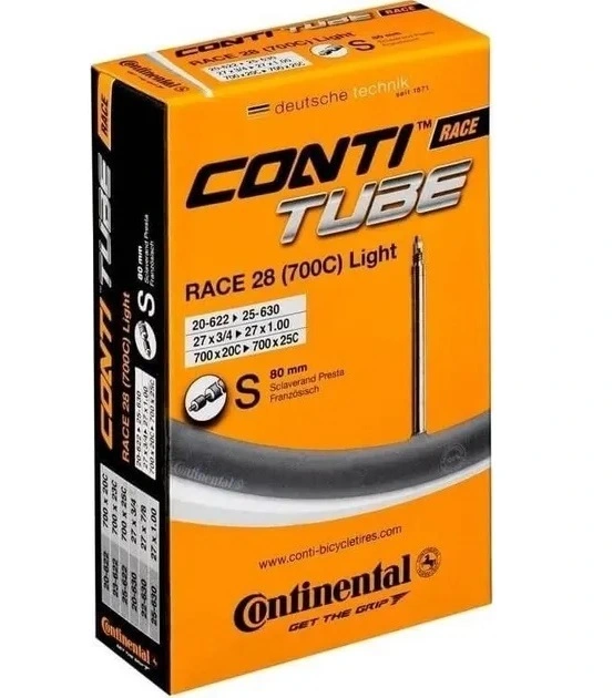 Камера Continental Race 28" Light 20/25-622/630, S80 (Presta)