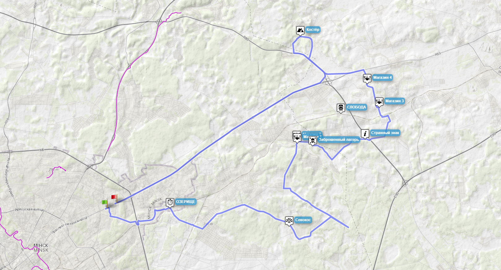 Библиотека-Глебковичи-Домашаны-Курган Славы