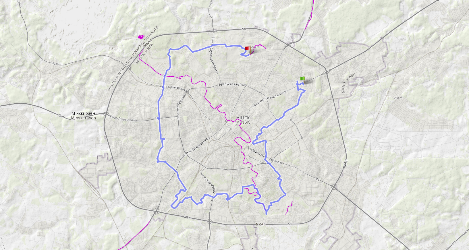 Велосипедный тур  по Зелёному кольцу г. Минска