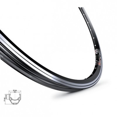 Обод Mach1 700С 622-19 (ERD 597)