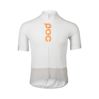Веломайка POC M'S ESSENTIAL ROAD LOGO JERSEY Hudrogen White/Granite Grey