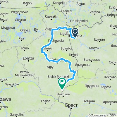 Гродно - Бя́ла-Подля́ска (польск. Biała Podlaska)