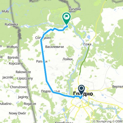 Гродно - Немново (по асфальту)