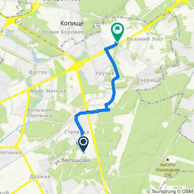 Легкий маршрут в Минск