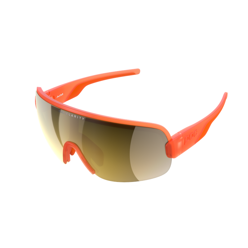 Велосипедные очки POC Aim Fluorescent Orange Translucent