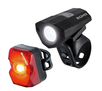Комплект велосипедных фонарей Sigma Buster 100 + Sigma NUGGET II FLASH K-Set